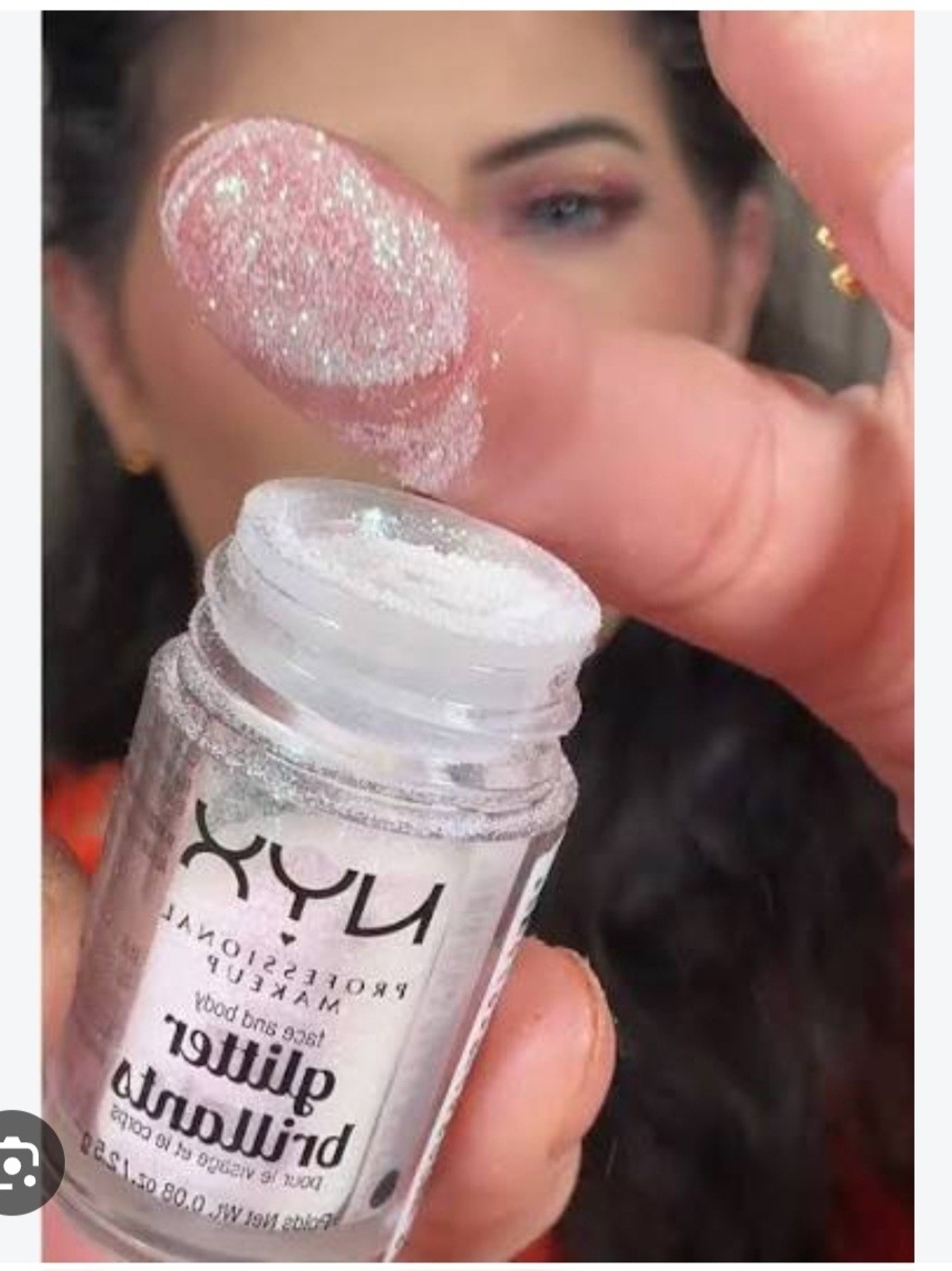 SET OF 3 NYX Glitter Brilliance Loose Glitter - ROSE,CRYSTAL AND SILVER